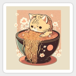 Ramen Cat Magnet